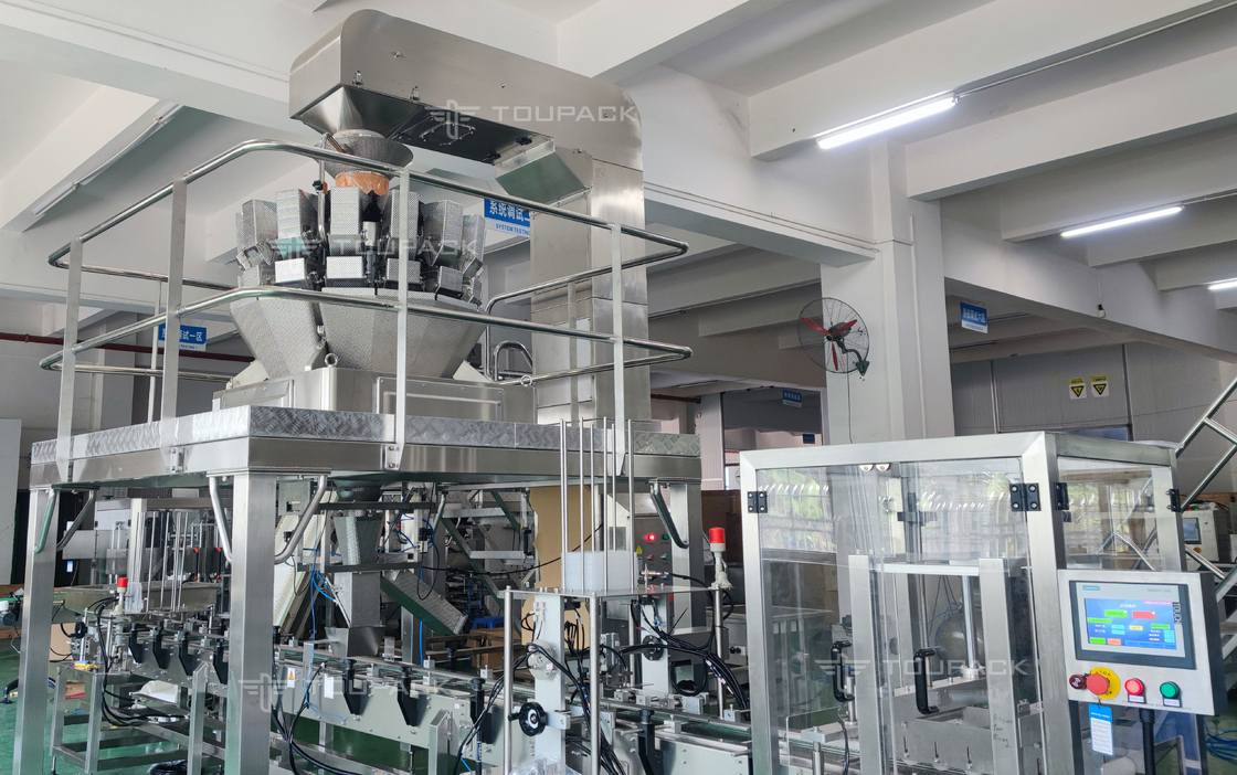 Pesador de encuadernación automático de Multihead del bocado de los frutos secos del sistema de la palma datilera de la Arabia Saudita de la máquina de rellenar del OEM