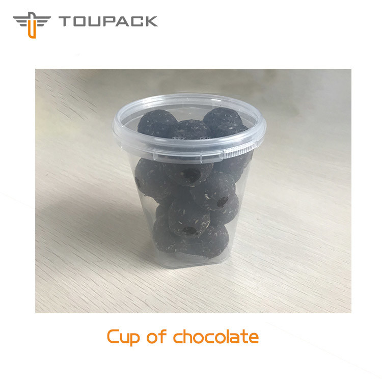 Relleno formado Blocky de la taza del chocolate del bocado de la partícula Multihead del pesador principal de 20 y máquina de aislamiento