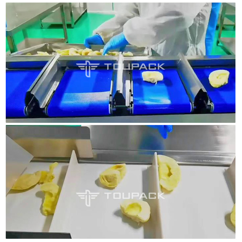 Transporte la escala de empaquetado de la combinación del peso del Durian anaranjado de la correa para la fruta y verdura
