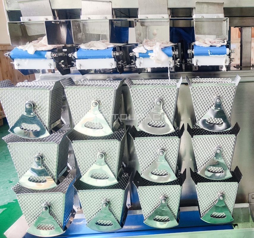 Tornillo que se pega anti principal de 8 de la combinación del pesador del cerdo alas de pollo que alimenta el pesador de Multihead