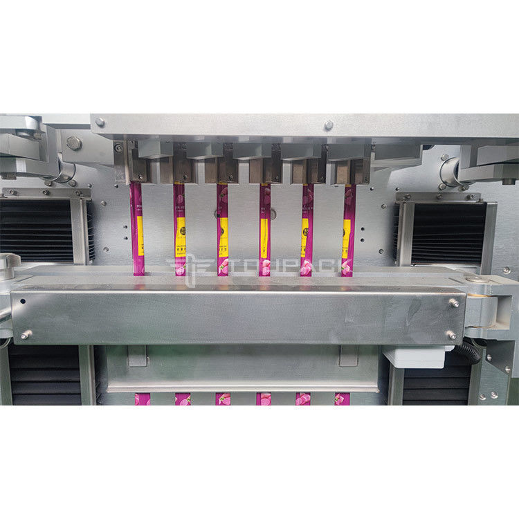 Terraplén vertical del formulario y empaquetadora multi automatizada sello del palillo del polvo del café del carril del sistema de empaquetado