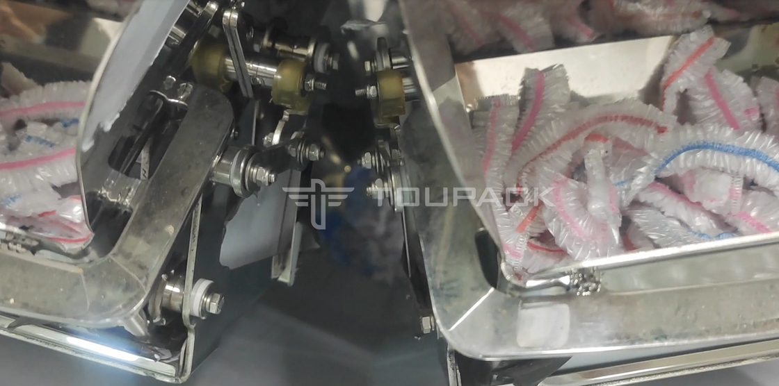 14 Balanza combinada de la cabeza 200 g tapa de ducha desechable alimento plástico de envoltura máquina de pesaje automática