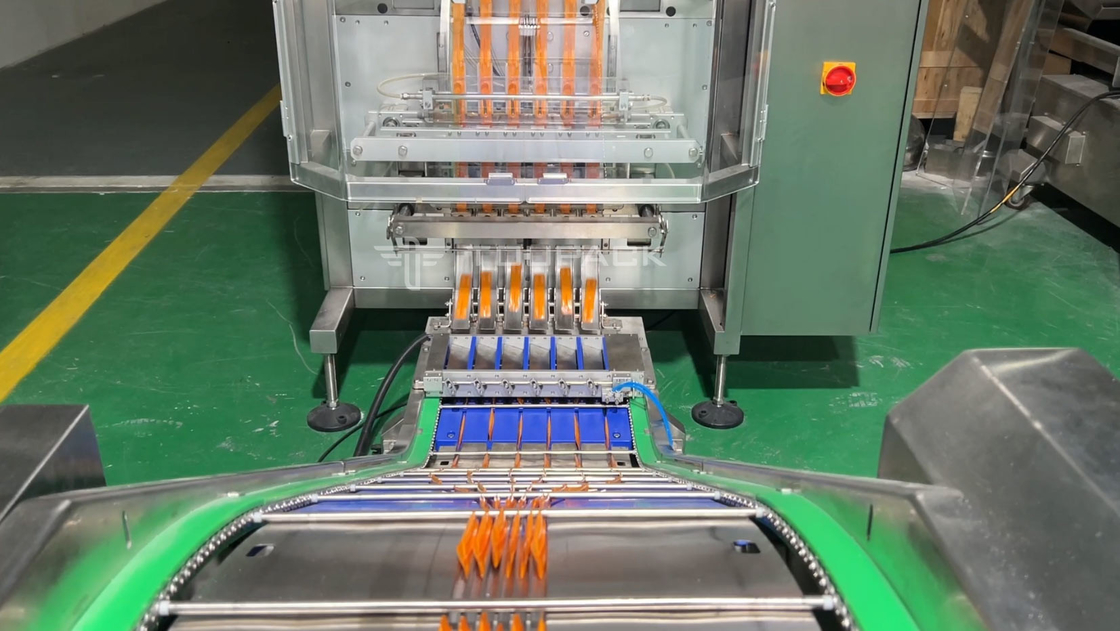 Sistema de pesaje de control y empaquetado multicilíndrico Máquina envasadora de sobres de múltiples carriles Máquina envasadora de sobres con pesaje de control