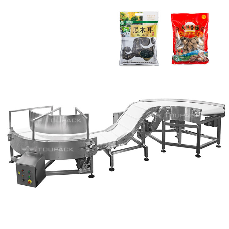 Grado alimenticio Pvc textura cinta transportadora Línea de producción Bolsas o materiales a granel Sistema de cinta transportadora