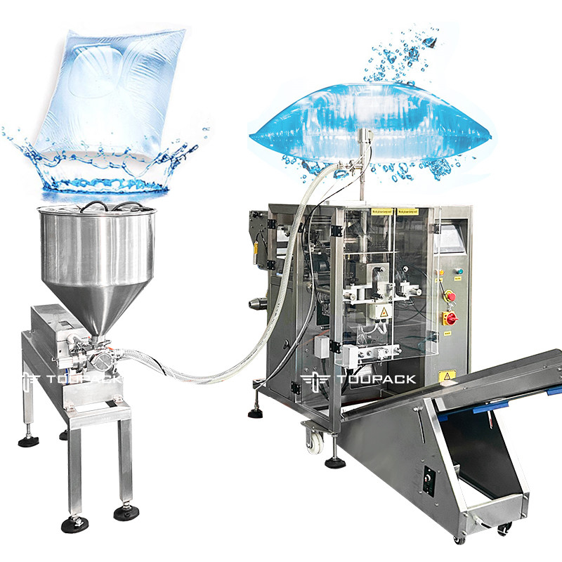 Bolsas automáticas de sello de cuatro lados Bolsas de dientes de sierra Zumo de leche Bolsas pequeñas Agua Maquillaje Agua Líquido Sistema de pesaje y embalaje