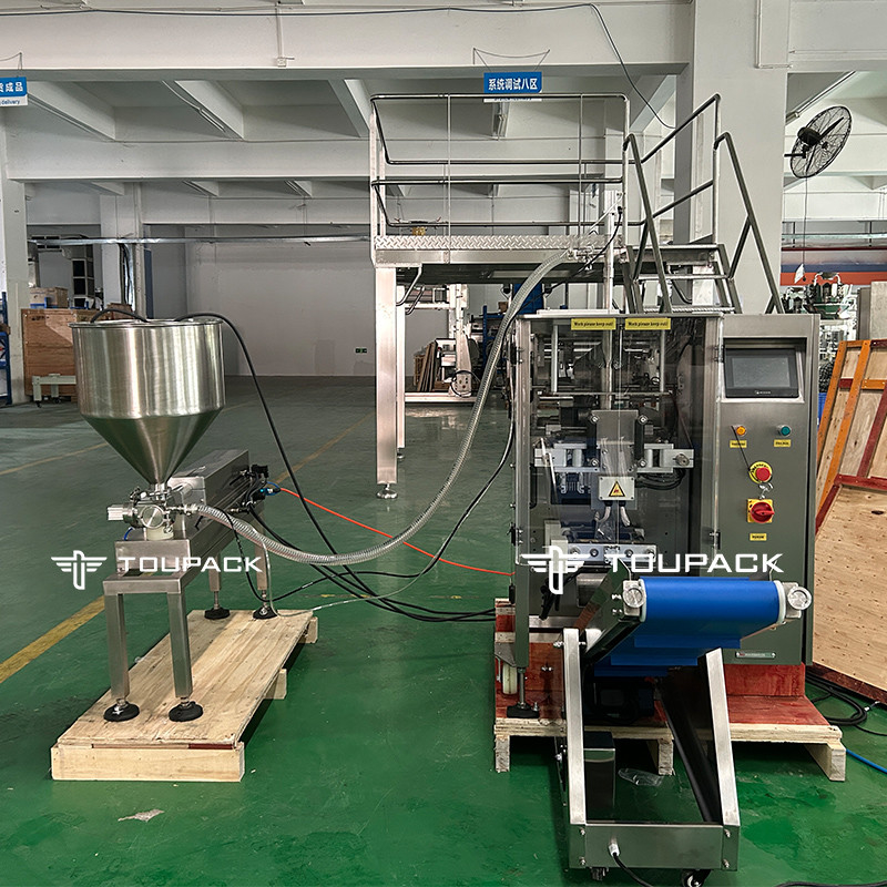 Máquina automática de envasado de envases para enjuague bucal de bolsas pequeñas Lubrificantes de maquillaje con agua de lavado de líquidos Sistemas de pesaje y envasado