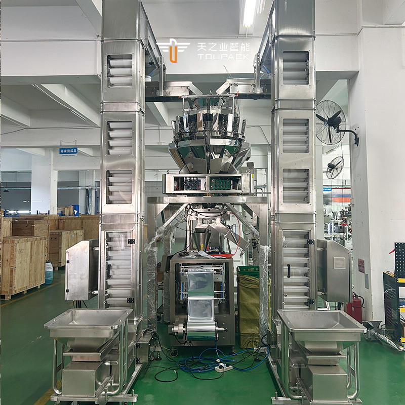 Máquina de embalaje de té verde con pesador de varias cabezas Máquina de embalaje de té con bolsillo de pie