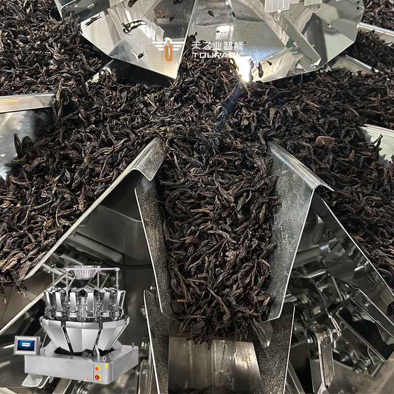 Máquina de embalaje de té verde con pesador de varias cabezas Máquina de embalaje de té con bolsillo de pie