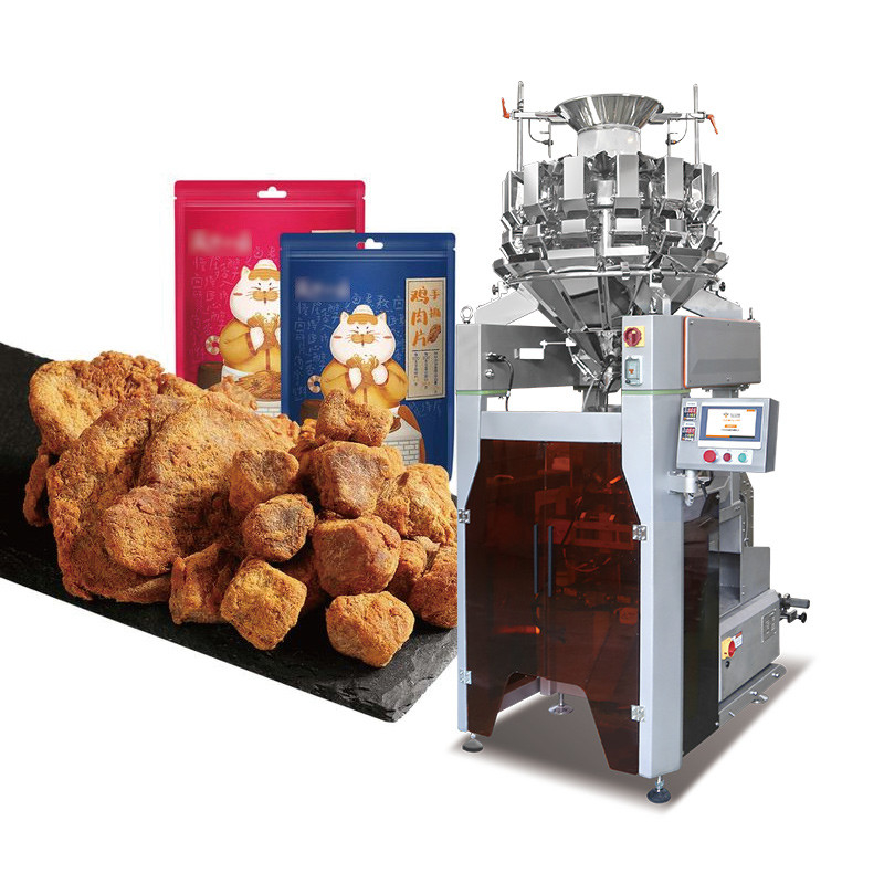 Máquina de embalaje de papas fritas de peso múltiple de azoto de nueces de maní y palomitas de maíz en bolsas de embalaje de máquina