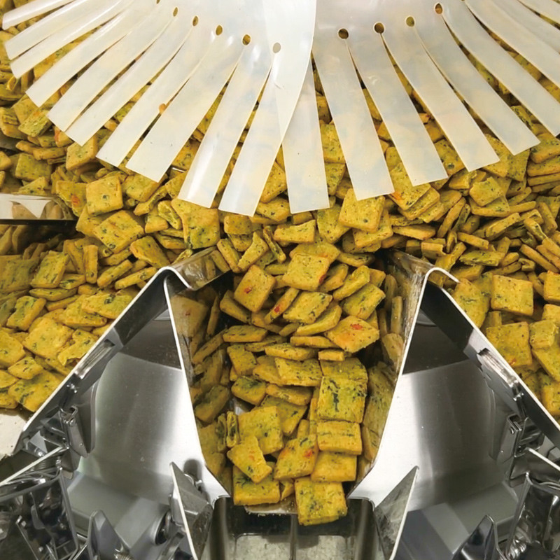 10/14 Hoppers Máquinas de pesaje multicabeza para embalaje de pellets Bolsas de plástico Máquina de embalaje de pesaje multicabeza vertical