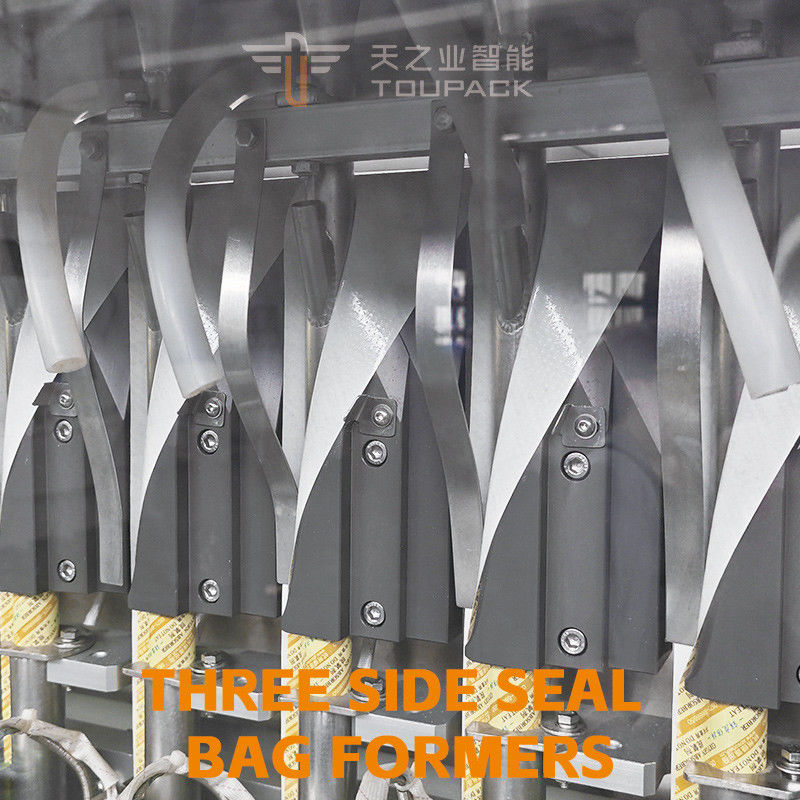 Máquina de embalaje de bolsas con bastón para pasta de tomate líquida viscosa