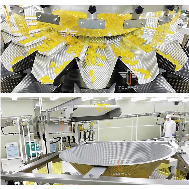 Máquina de llenado de botellas de caramelos gomosos palomitas de maíz contando llenando tarro de embalaje máquina de embalaje