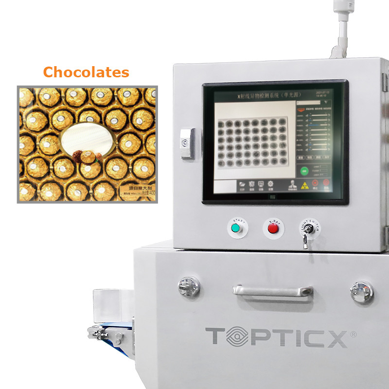 Máquina de inspección automática de rayos X para la industria alimentaria Sistema de inspección de rayos X