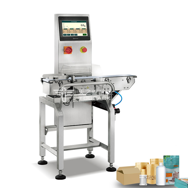Verificación en línea de alta precisión Pesador automático de cinturón transportador de cinturón digital verificador de peso para alimentos
