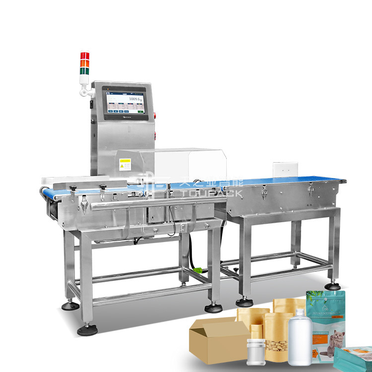 Verificación en línea de alta precisión Pesador automático de cinturón transportador de cinturón digital verificador de peso para alimentos