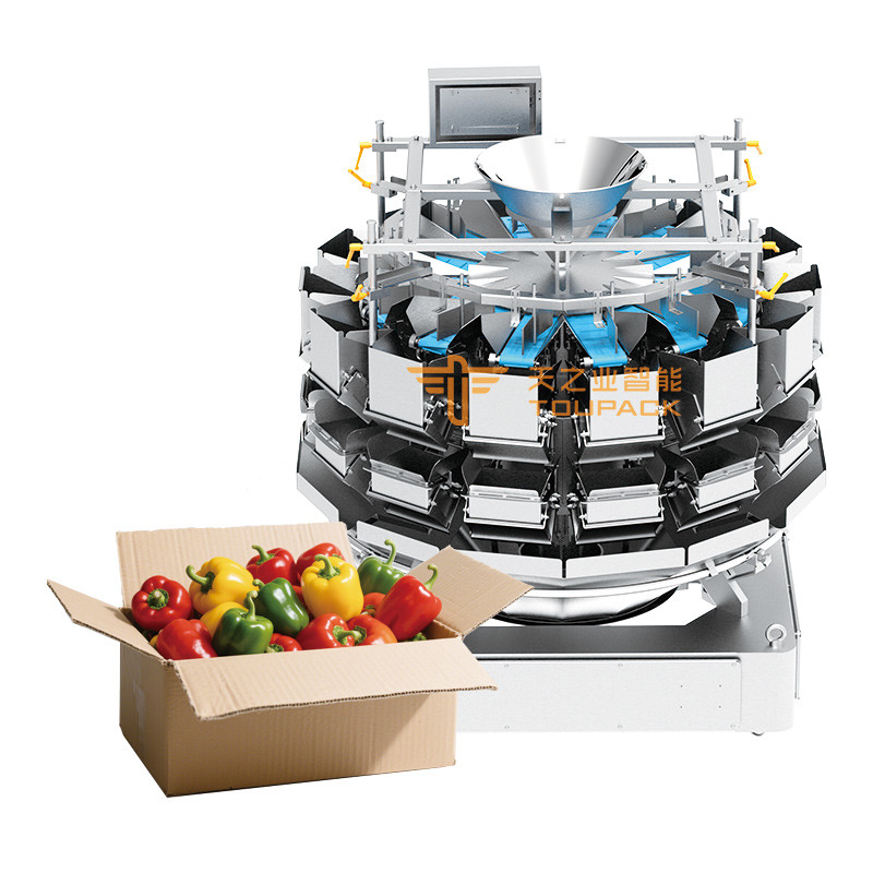 Máquina automática de llenado de frutas Cereza arándanos fresa naranja pimienta verde bandeja caja máquina de llenado de embalaje
