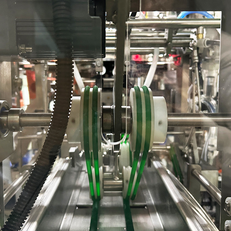 Máquina empacadora de bolsas de forma irregular multifunción para pollo con palomitas de maíz, bolsa de pie automática, máquina empacadora Doypack de cerdo congelado