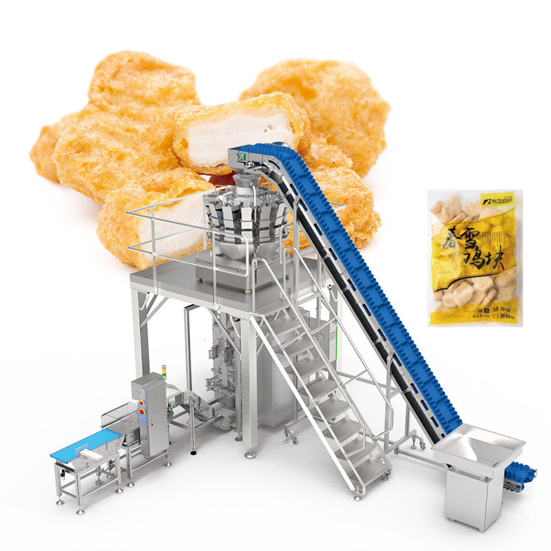 Albóndigas de Filete de Pollo Pre-Marinadas Carnes BBQ Bolsa con Cierre Hermético Empaque Doypack Máquinas de Sellado