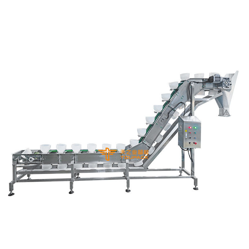 Maquinaria transportadora tipo cuenco Elevador en Z Acero inoxidable Elevador de cuenco inclinado Transportador para carne y alimentos congelados