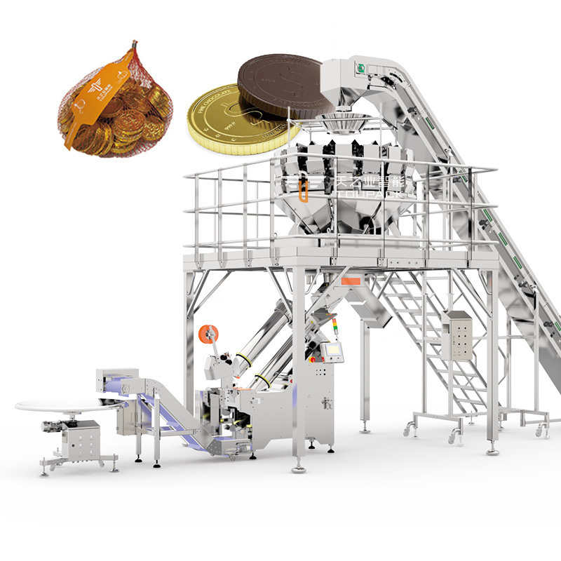 Máquina automática vertical de alta velocidad para bolsas de malla para vegetales y zanahorias, empacadora de bolsas de malla para peras, máquina automática de embalaje de redes