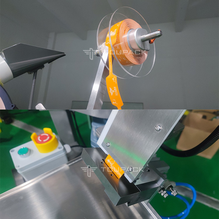 Máquina Ensacadora Semiautomática para Maní, Naranja, Frutas y Verduras, Papa, Ajo, Cebolla, en Bolsa de Malla