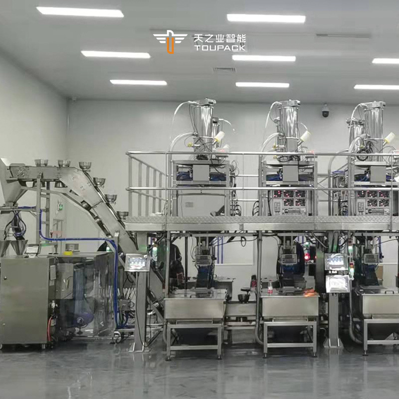 Máquina automática de pesaje, envasado y sellado de bolsas de alimento para animales VFFS de 1 kg, 2 kg y 5 kg, máquina empacadora de alimento para aves