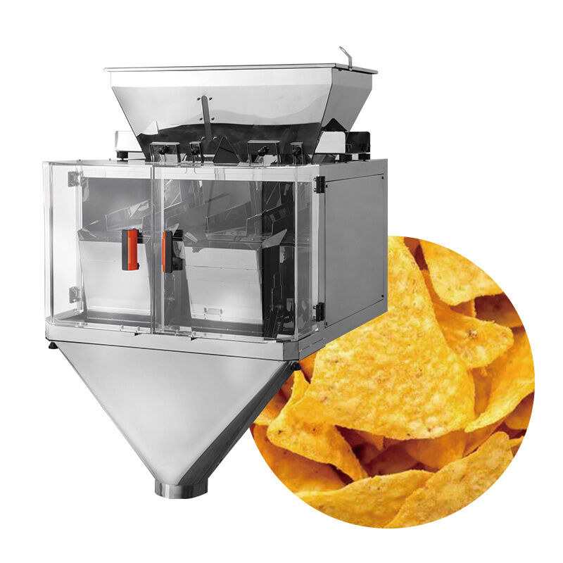 Línea de embalaje de pesadores lineales máquina automática de embalaje de arroz, azúcar, sal y frijoles sistema de pesaje y embalaje de gránulos