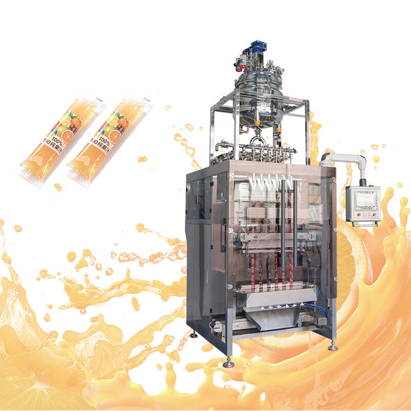 Máquina automática de embalaje de bolsas de 50 ml y 100 ml de jugo de frutas y helados