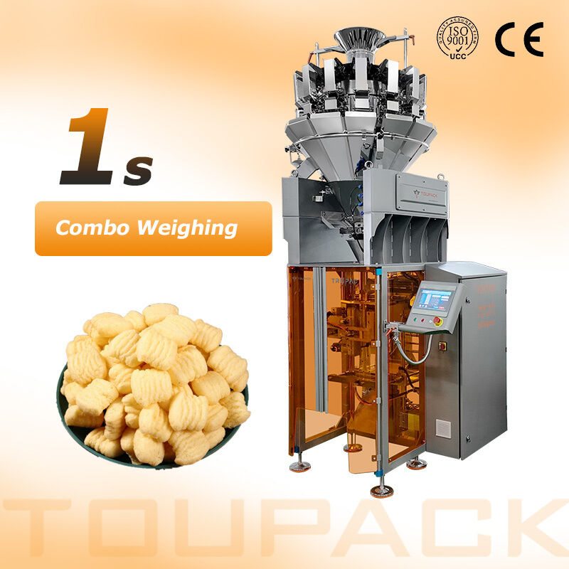 Máquina de embalaje vertical automática de alta velocidad para bocadillos, frutos secos, granulos y alimentos