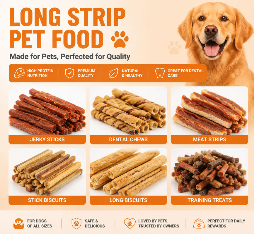 Máquina Envasadora de Alimentos para Perros | Báscula Multicabezal Especializada para Jerky de Tiras Largas y Palitos Masticables Anti-Obstrucción