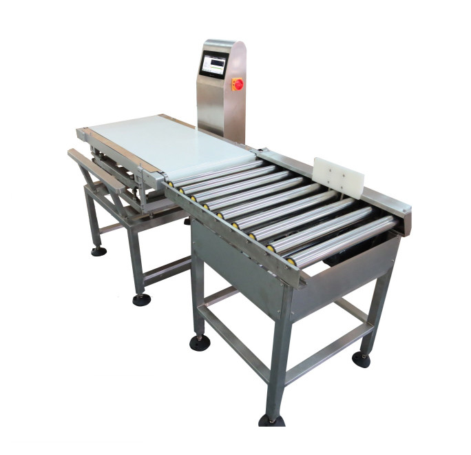 SUS 200WPM Online Check Weigher Bag Productos de embalaje para alimentos