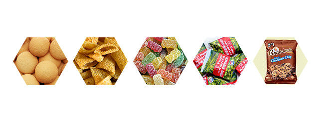 Prenda impermeable vertical de la máquina de ensacar del sello del formulario del SUS 520m m 60bpm para la comida