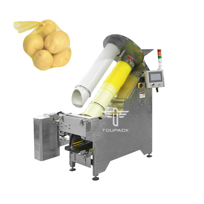 Mesh Net Bag Packing Machine completamente automático para el ajuste manual de la patata