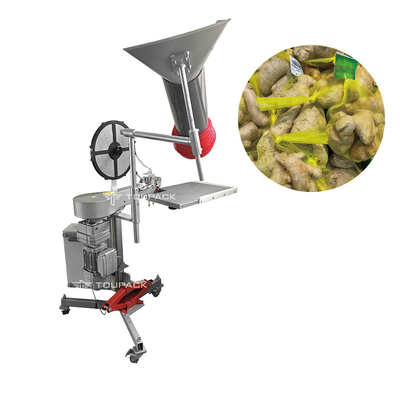 bolso neto semi automático de la fruta de la empaquetadora 800W que marca el equipo que embala
