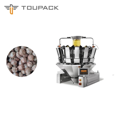 Bola de carne congelada impermeable de la empaquetadora del pesador 500g 1kg 5kg que pesa la máquina del acondicionamiento de los alimentos