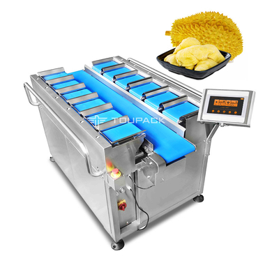 Transporte la escala de empaquetado de la combinación del peso del Durian anaranjado de la correa para la fruta y verdura