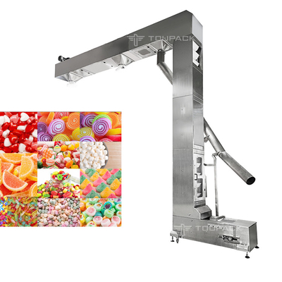 Elevador de cubo de cadena del té del grano del cacahuete del bocado del caramelo T/C/tipo salida doble de Z para la máquina de la comida