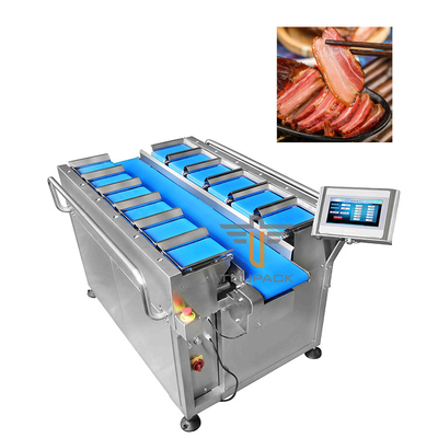 Cinturón de carne 12 cabezas Balanza de combinación lineal para la máquina de envasado de carne curada