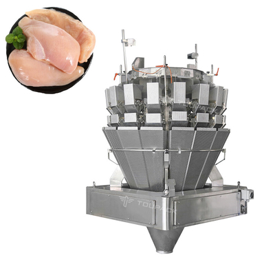 1.2L Balanza automática de combinación Pesadora de llenado de carne de aves de corral alas de embalaje máquina