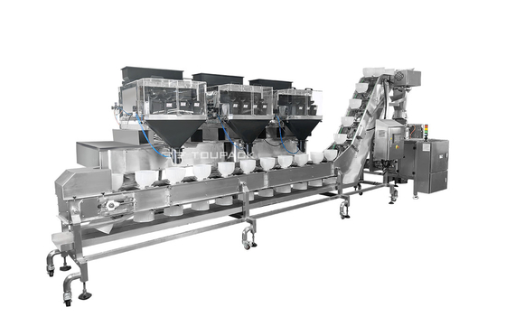 Peso automático embalaje de alimentos rebanada queso granulado desayuno avena grano prefabricado cerradura bolso de nueces máquina de embalaje