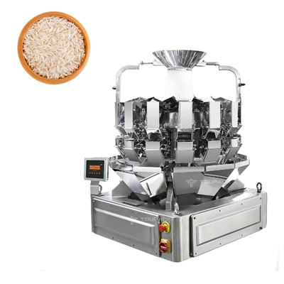 PLC MCU 14 cabeza alta alta precisión multi-cabeza pesa granulado de arroz de bolsas de embalaje máquina