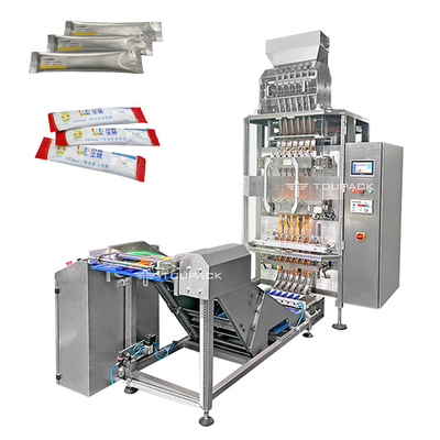 Sistema de pesaje de comprobantes de paquetes de múltiples columnas Máquina de embalaje de bolsas de varios carriles Máquina de embalaje de bolsas con pesaje de comprobantes