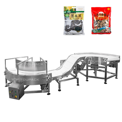 Grado alimenticio Pvc textura cinta transportadora Línea de producción Bolsas o materiales a granel Sistema de cinta transportadora
