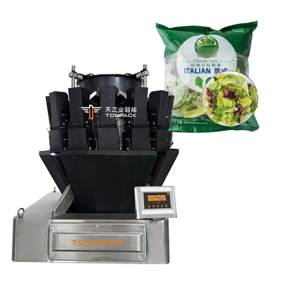 Máquina de embalaje de verduras y ensaladas verdes frescas VFFs Máquina de embalaje de bolsas de pesas múltiples Máquina de embalaje de bolas de carne