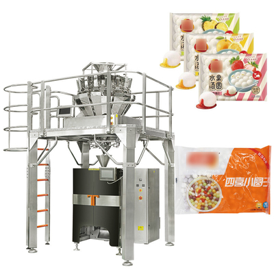 Performance estable Máquinas automáticas de embalaje de bollitos congelados Pan de pollo Prefabricado Máquina de embalaje de recuento de bolsas