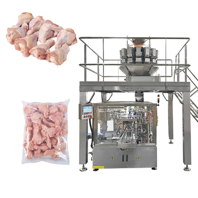 Máquina de embalaje de alimentos congelados automática de bolsas grandes