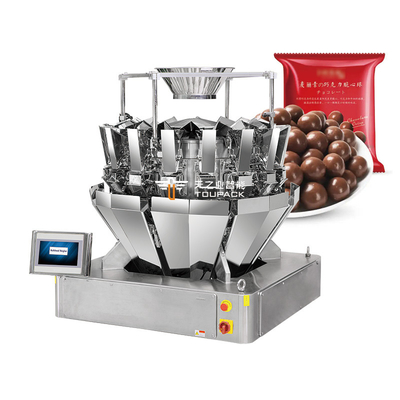Máquina automática de llenado de botellas de chocolate mezcladas con gránulos de plástico