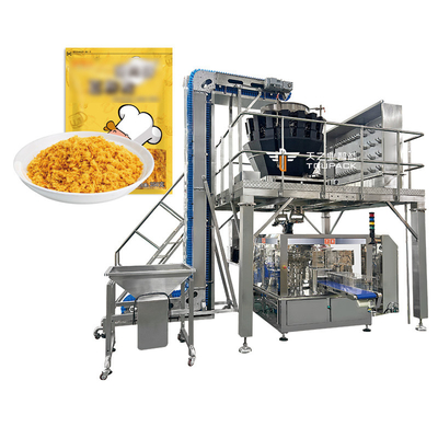 Máquina de embalaje de bolsas cuantitativas de carne de res deshidratada eficiente y lista para comer