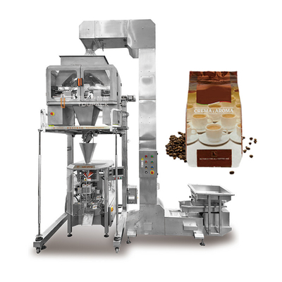 240g 480g 1kg Revestido con soporte para cacahuetes Bolsa de cremallera Embalaje de bolsas de muñecos Frutas secas Snack Multihead Pesador Máquina de embalaje de bolsas prefabricada