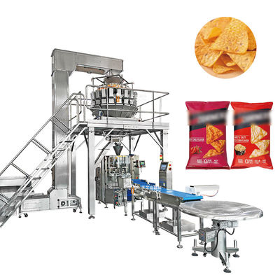 500g VFFS Packaging Machinery Puffed Snacks Food Cookies Biscuit Cornflakes Automatic Packing Machine